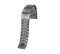 POYNMRE 22mm Compatible With Seiko Canned Abalone No. 5 Titanium Men's Watchband Steel Sports Watch Strap Quick Release Fashion Bracelet(Titanium color)