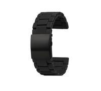 POYNMRE 24 26 28mm Silicone Stainless Steel Watchband Compatible With Diesel Watch Strap DZ7396 DZ7370 DZ4289 DZ7070 DZ7395 Men Rubber Wrist Band(Black black,26mm)