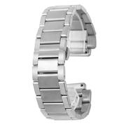 POYNMRE 27mm*19mm Watch Strap Compatible With Yubo Big Bang Classic Fusion Men Women Solid Stainless Steel Watchband Bracelet(Silver)