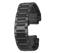 POYNMRE 27mm*19mm Watch Strap Compatible With Yubo Big Bang Classic Fusion Men Women Solid Stainless Steel Watchband Bracelet(Noir)