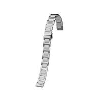 POYNMRE 6mm 8mm 10mm 12mm 14m Small Size Watchband Compatible With Casio Fossil Longines DW Swarovski Stainless Steel Women Watch Strap Bracelet(4101 silver white,18mm-width)