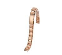 POYNMRE 6mm 8mm 10mm 12mm 14m Small Size Watchband Compatible With Casio Fossil Longines DW Swarovski Stainless Steel Women Watch Strap Bracelet(3122 rose gold,12mm-width)