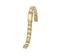 POYNMRE 6mm 8mm 10mm 12mm 14m Small Size Watchband Compatible With Casio Fossil Longines DW Swarovski Stainless Steel Women Watch Strap Bracelet(3122 gold,14mm-width)