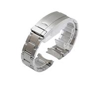 POYNMRE 904L Steel Strap Is Compatible With Rolex Steel Strap Explorer Ditongna Diver The Green Black Water Ghost King Accessory 20mm 21mm(Frosted silver,20mm)
