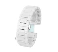 POYNMRE Ceramic Watchband Compatible With MOVADO BOLD Watch With Chain Fashion 3600534 3600535 20 22mm Band(4102 white,22mm width)