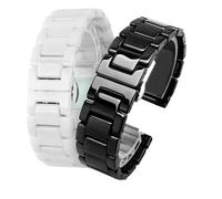 POYNMRE Ceramic Watchband Compatible With MOVADO BOLD Watch With Chain Fashion 3600534 3600535 20 22mm Band(4103 white,22mm width)