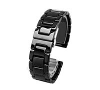 POYNMRE Ceramic Watchband Compatible With MOVADO BOLD Watch With Chain Fashion 3600534 3600535 20 22mm Band(4102 black,22mm width)