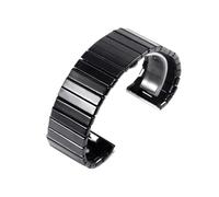 POYNMRE Ceramic Wrist Chain Compatible With RADO LD Black Diamond Watchband 27mm 35mm Men's FOLDING CLASP Watch Strap(27mm)