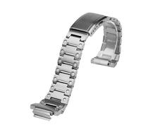 POYNMRE Compatible With Casio DW5600 GW-B5600 GW-M5610 Modified Solid Stainless Steel Case Strap Metal Bracelet Watch Chain Men(Silver-strap,For GW-M5610)