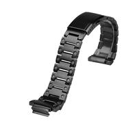POYNMRE Compatible With Casio DW5600 GW-B5600 GW-M5610 Modified Solid Stainless Steel Case Strap Metal Bracelet Watch Chain Men(Black-strap,For GW-B5600)
