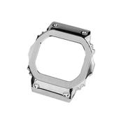 POYNMRE Compatible With Casio DW5600 GW-B5600 GW-M5610 Modified Solid Stainless Steel Case Strap Metal Bracelet Watch Chain Men(Silver-case,For GW-B5600)