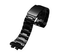 POYNMRE Compatible With Casio GMW-B5000 GM-B2100 GMB2100 GMC-B2100 MRG-B2100D Series Stainless Steel Watch Strap Men Black Gold Metal Band(Noir,For GMW-B5000)