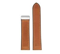 POYNMRE Compatible With Casio Leather Silicone Men's Watchband MDV-106 MDV-106D MDV-107 MTP-1374 MTP-1375 MTP-VD01 Watch Strap 22mm Bracelet(Brown silver)
