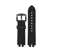 POYNMRE Compatible With Casio Mountaineering PROTREK PRW-3000 PRW-3100 PRW-6000 PRW-6100Y PRG-300 330 Silicone Watchband Men's Strap Bracelet(Black black -black)