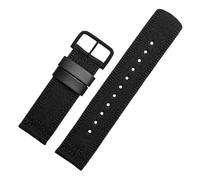 POYNMRE Compatible With Casio PRG-600YB PRG-650 PRW-6600 GA2000 Nylon Strap Wristwatch Band Bracelet Watch Longer 24mm(Black black clasp)