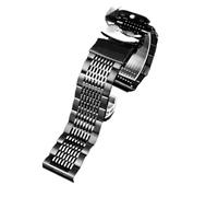 POYNMRE Compatible With Casio PRG-600YB/PRG-650/PRW-6600 GA2000 Stainless Steel Strap 24mm Men's Black Metal Solid Wrist Watch Band Bracelet(F Black)