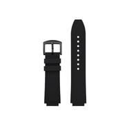 POYNMRE Compatible With Casio Watch DW-H5600 DW H5600 AE1200 AE1300 AE1500 W-218H Silicone Strap Rubber Waterproof Watchband Bracelet 18mm(No line-black)