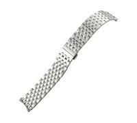 POYNMRE Compatible With Tissot T063 Stainless Steel 20mm Watchband Solid Curved End Metal Watch Strap Compatible With T063610 T063617 Men's Bracelets(Silver)