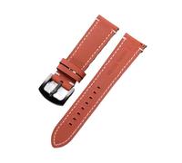 POYNMRE Cowhide Leather Watch Band 18mm Compatible With CASIO Compatible With F91W W-800H SGW400 F105/108 A158 AE1200/1300 Retro Men's Quick Release Bracelets(Red)
