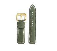POYNMRE DW-H5600 Cowhide Watch Strap Steel Bezel Case Compatible With Casio G-SHOCK Dw-h5600mb Small Block Retro Leather Men Watchband Accessories(Army green gold)