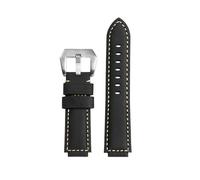 POYNMRE DW-H5600 Cowhide Watch Strap Steel Bezel Case Compatible With Casio G-SHOCK Dw-h5600mb Small Block Retro Leather Men Watchband Accessories(Black silver pin)