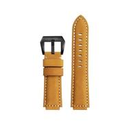 POYNMRE DW-H5600 Cowhide Watch Strap Steel Bezel Case Compatible With Casio G-SHOCK Dw-h5600mb Small Block Retro Leather Men Watchband Accessories(Khaki black pin)