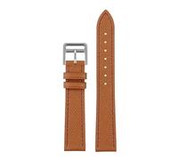 POYNMRE Genuine Leather Strap Of The Watch Is Suitable Compatible With Hermes 14mm 16mm 18mm Fashionable Comfortable Soft Cowhide Bracelet(Brown silver,18mm)