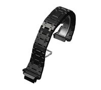 POYNMRE Modified Metal Watch Strap Compatible With Casioak 5611 GA-2100 GM2100 GBM-2100 Stainless Steel Watchband GA2100 Bracelet 16mm(Noir)