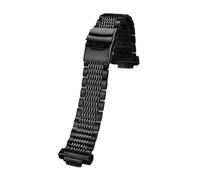 POYNMRE Modified Stainless Steel Watch Band Strap Compatible With Casio GA-100/110/120 GM-110/700 GA-700 DW-5600 Metal Bracelet Men(3110-black)