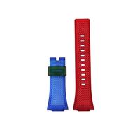 POYNMRE New 7colors Resin Silicone Watchband Compatible With Casio G-Shock GA-110 GM-110GB GA-100 GA-120 GA-700 800 Rubber Watch Strap Accessories(Blue red no clasp)