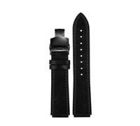 POYNMRE New Retro Genuine Leather Watchband Compatible With Casio A158W/A168/f91w/AE-1200WHD/A158/A159/A16 Vintage Watch Bracelet Strap(Black-black B)