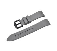 POYNMRE Premium-Grade Fluorine Rubber Watch Strap Quick Release FKM Watchband 18-19-20-21-22-23-24mm Compatible With Each Diving Watches Band(Grey Black,20mm)