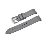 POYNMRE Premium-Grade Fluorine Rubber Watch Strap Quick Release FKM Watchband 18-19-20-21-22-23-24mm Compatible With Each Diving Watches Band(Grey Silver,20mm)