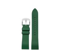 POYNMRE Quick Release Wrist Band Compatible With Casio PROTREK Watchband PRW-60 PRW-30 PRW-50 PRW-70YT Fluorine Rubber Sports Men's Watch Strap 23mm(Green-Silver Buckle)