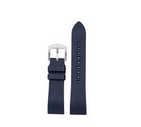 POYNMRE Quick Release Wrist Band Compatible With Casio PROTREK Watchband PRW-60 PRW-30 PRW-50 PRW-70YT Fluorine Rubber Sports Men's Watch Strap 23mm(Blue-silver buckle)