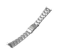 POYNMRE Replacement Watch Band Strap Compatible With MDV106-1A MDV-106 D Bracelet 22mm Stainless Steel Metal(3 beads silvery)