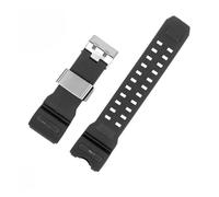 POYNMRE Resin Silicone Watch Band Compatible With Casio Big Mud King GWG-1000GB Black Gold G-SHOCK GWG-1000 Series Rubber Strap With Tools Bracelet(Red-silver)
