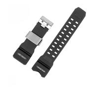 POYNMRE Resin Silicone Watch Band Compatible With Casio Big Mud King GWG-1000GB Black Gold G-SHOCK GWG-1000 Series Rubber Strap With Tools Bracelet(Gray-silver)