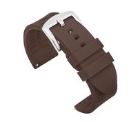 POYNMRE Silicone Strap Quick Release Watchband 18mm 19mm 20mm 21mm 22mm 24mm Waterproof Sport Rubber Band Compatible With Omega Compatible With Rolex Bracelet(Brown,22mm)