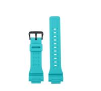 POYNMRE Silicone Watch Strap Compatible With Casio Small Square DW-291H DW-290 W-218H/219H A158 Modified Men Rubber Wrist Band Bracelet 18mm(Blue matte model)