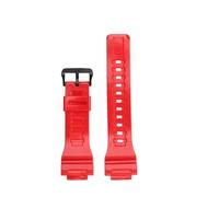 POYNMRE Silicone Watch Strap Compatible With Casio Small Square DW-291H DW-290 W-218H/219H A158 Modified Men Rubber Wrist Band Bracelet 18mm(Red glossy model)