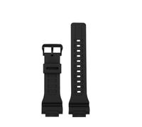 POYNMRE Silicone Watch Strap Compatible With Casio Small Square DW-291H DW-290 W-218H/219H A158 Modified Men Rubber Wrist Band Bracelet 18mm(Noir)
