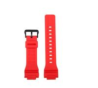 POYNMRE Silicone Watch Strap Compatible With Casio Small Square DW-291H DW-290 W-218H/219H A158 Modified Men Rubber Wrist Band Bracelet 18mm(Red matte model)