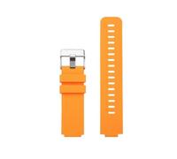 POYNMRE Soft Silicone Bracelet Suitable Compatible With Casio Small Block AE1200/1300 SGW400 AQ-150W Modified Watch Strap 18mm Black Orange(Orange silver)