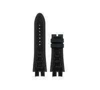 POYNMRE Suede +silicone Rubber Watch Band Compatible With Roger Dubuis Strap EXCALIBUR King Series 28MM Watchband Bracelet Blue Red Bracelet(Black no clasp)