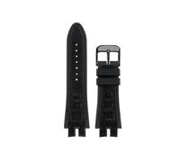 POYNMRE Suede +silicone Rubber Watch Band Compatible With Roger Dubuis Strap EXCALIBUR King Series 28MM Watchband Bracelet Blue Red Bracelet(Black c black)