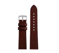 POYNMRE Suitable Compatible With Breitling SA Italian Top Leather Watch Belt TOP TIME Co-branding Series Vintage Men's 20mm(Dark brown A)