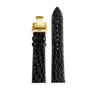POYNMRE Ultra-thin Crocodile Leather Watch Strap 12 13 16 18 19 20mm Compatible With Longines L4 L2 La VC MIDO Cartier Grande Men Women Band(GREEN BLUE,16mm)