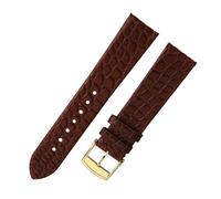 POYNMRE Ultra-thin Crocodile Leather Watch Strap 12 13 16 18 19 20mm Compatible With Longines L4 L2 La VC MIDO Cartier Grande Men Women Band(Smokey Mauve,16mm)