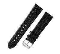 POYNMRE Ultra-thin Crocodile Leather Watch Strap 12 13 16 18 19 20mm Compatible With Longines L4 L2 La VC MIDO Cartier Grande Men Women Band(Blue Pink,12mm)